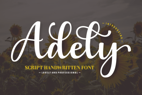 Adely: A Premium Script Handwritten Font for Elegant Design