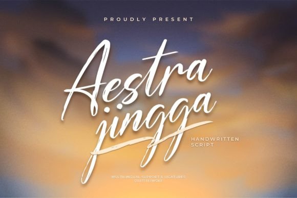 Aestra Jingga: A Natural Script Font for Elegant Branding