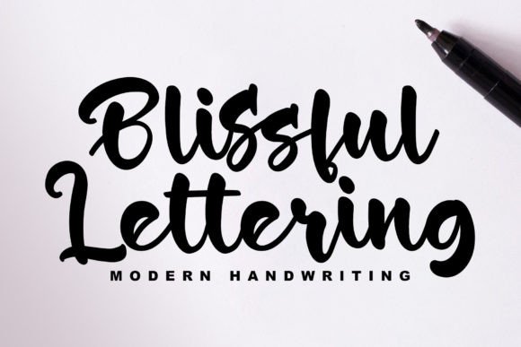 Blissful Lettering: A Magical Script Font for Web Design