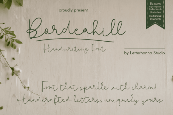 Bordeahill: A Premium Script Font for Web Design