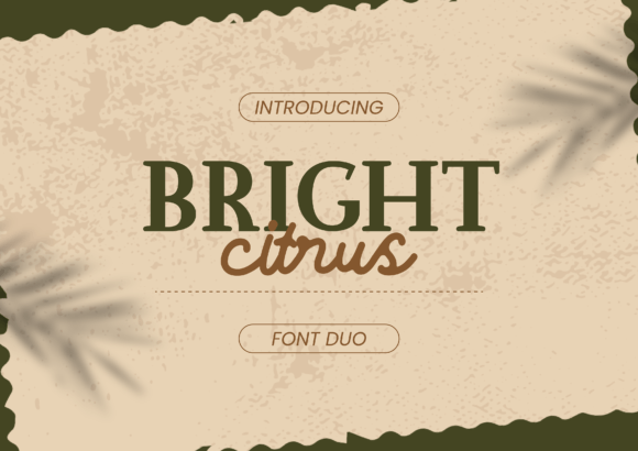 Bright Citrus Duo: A Luxurious Font Review for Editors