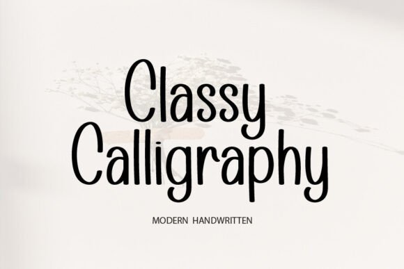 Classy Calligraphy Typeface for Editorial Design