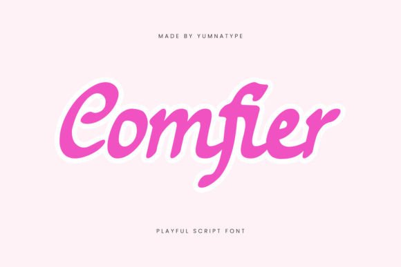 Comfier: A Playful Script Font for Creative Campaigns