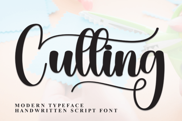 Cutting Font: The Elegant Script for Modern Design