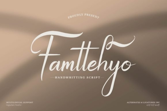 Famtehyo: A Review of This Elegant Handwritten Script Font