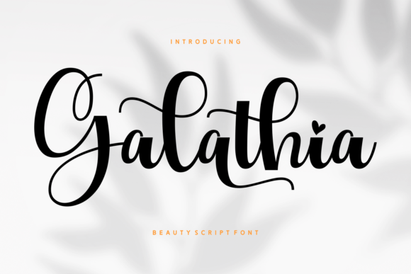 Galathia: A Beauty Script Font for Editorial Design