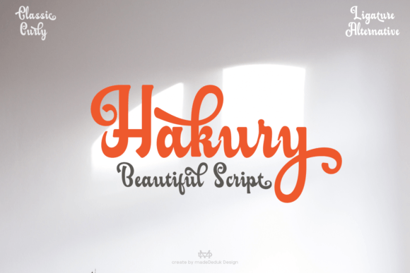 Hakury: A Retro Script Font for Bold Campaigns