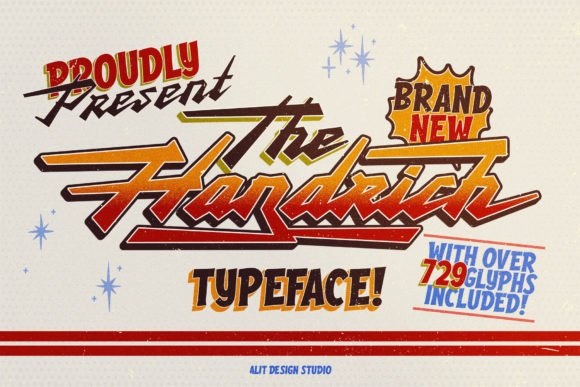 Handrich: A Dynamic Script Typeface for Editorial Design