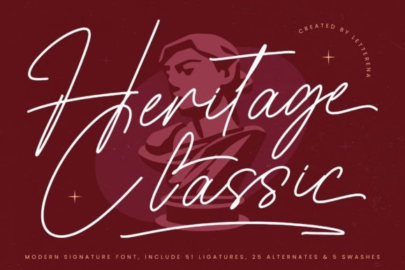 Heritage Classic: The Modern Signature Font for Brands