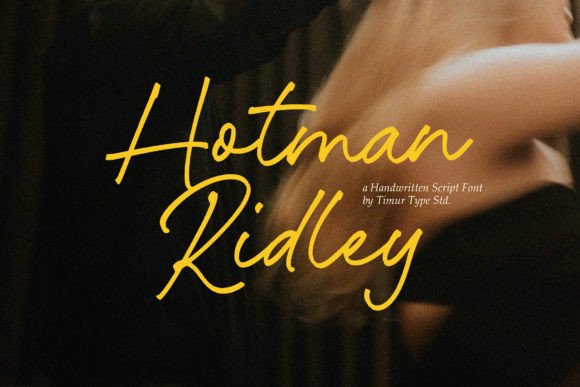 Hotman Ridley: The Elegant Script Font for Business