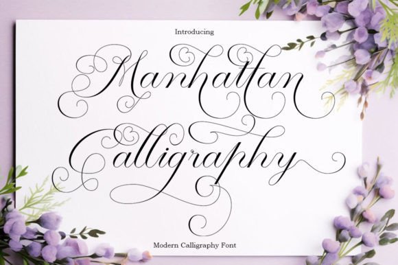 Manhattan Calligraphy: A Modern Script Font for Web Design