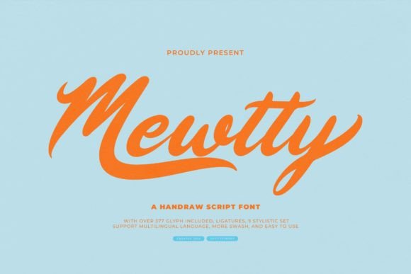 Mewtty: The Ultimate Playful Script Font for Design