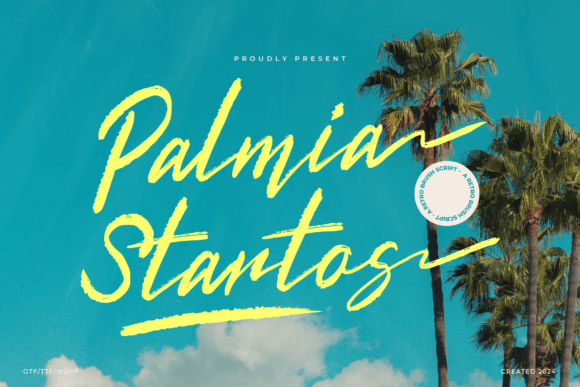 Palmia Startos: The Retro Script Font for Bold Campaigns