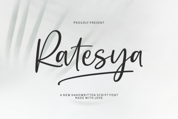 Ratesya: A Handwritten Typeface for Branding