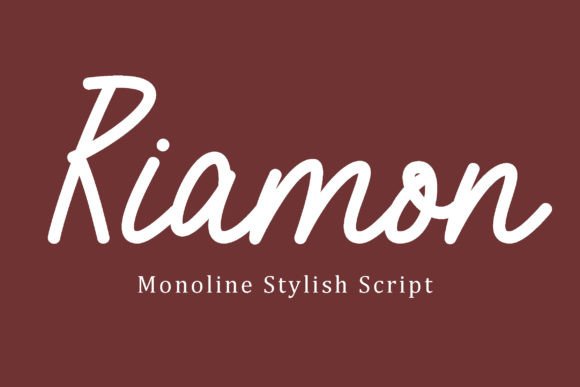 Riamon: A Classy Minimalistic Script Font for Modern Design