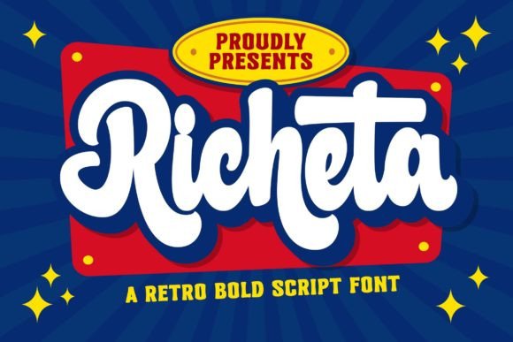 Richeta: A Retro Bold Script Font for Web Design
