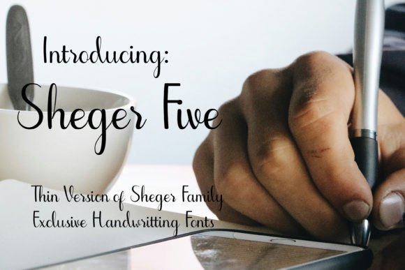 Sheger Five: A Handwritten Script Font for Makers