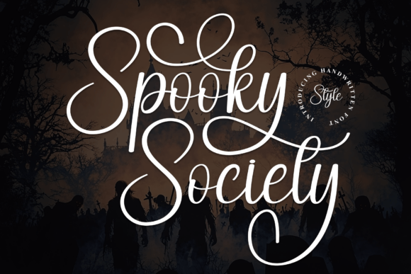 Spooky Society Font for Digital Designers