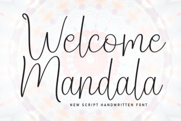 Welcome Mandala: A Stylish Script Font for Branding