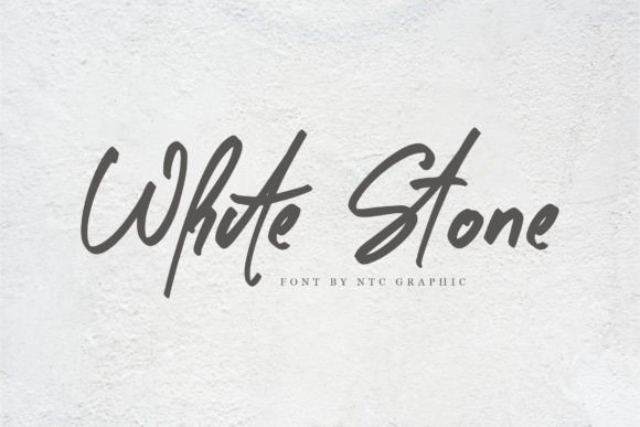 White Stone: A Hand-Brushed Script Font for Makers