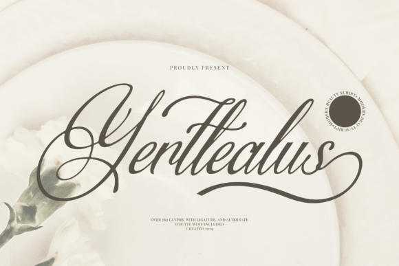 Yertlealus: Elegant Script Typeface for Editorial Design